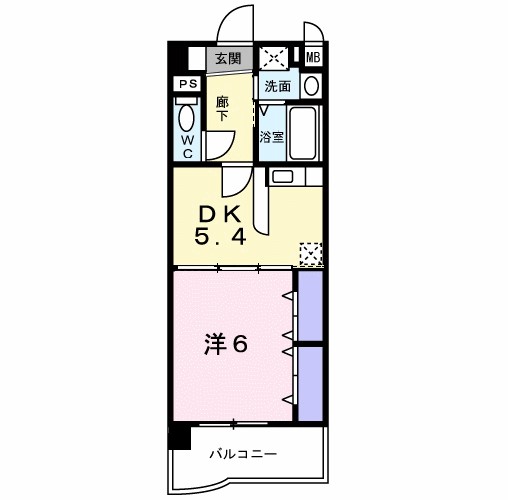 プラシード　カーサ 202号室 間取り