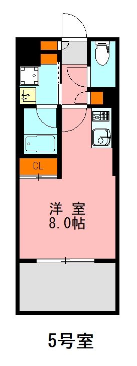 LANDIC　M3418 205号室 間取り