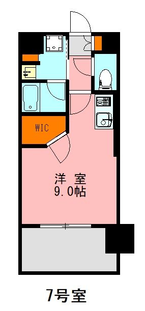 LANDIC　M3418 207号室 間取り