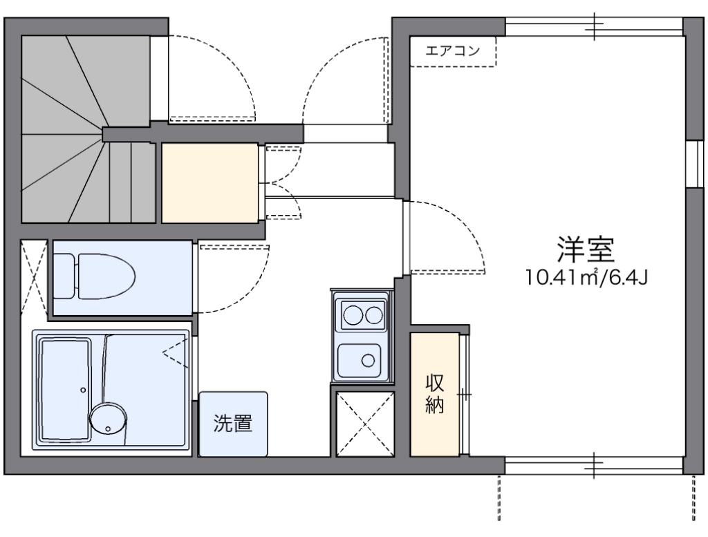 レオネクスト妙見南 101号室 間取り