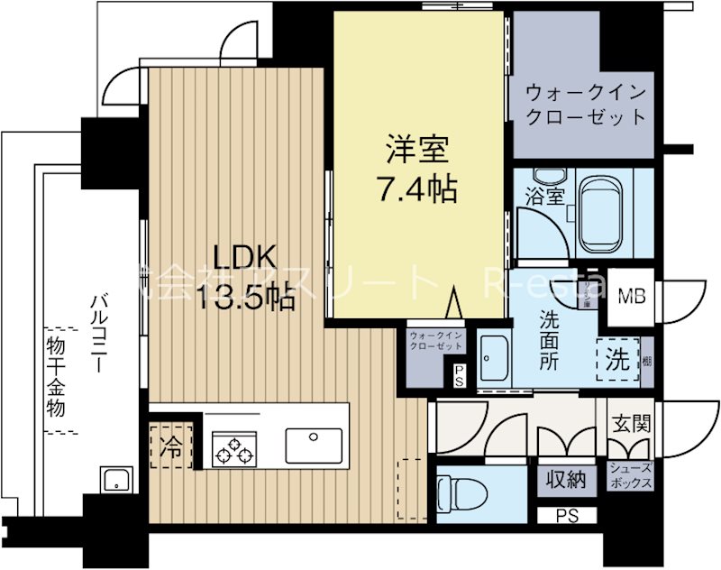 CIDNAL THE PLACE 1103号室 間取り