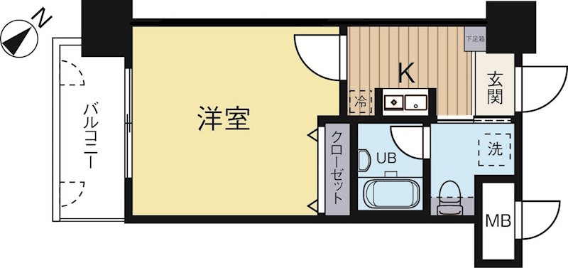 ダイナコートエスタディオ平尾 603号室 間取り