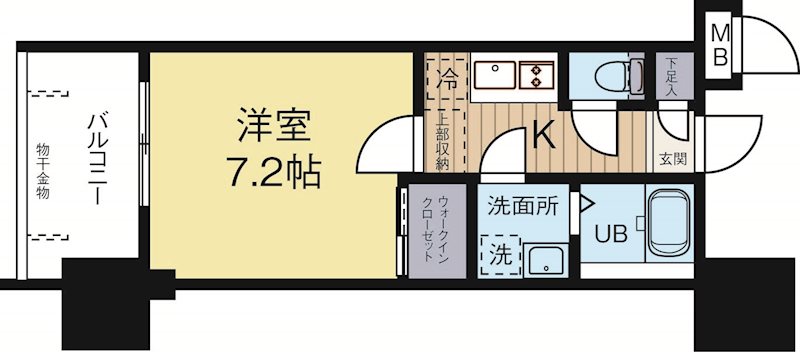 サヴォイグランデウォーターサイド 1418号室 間取り