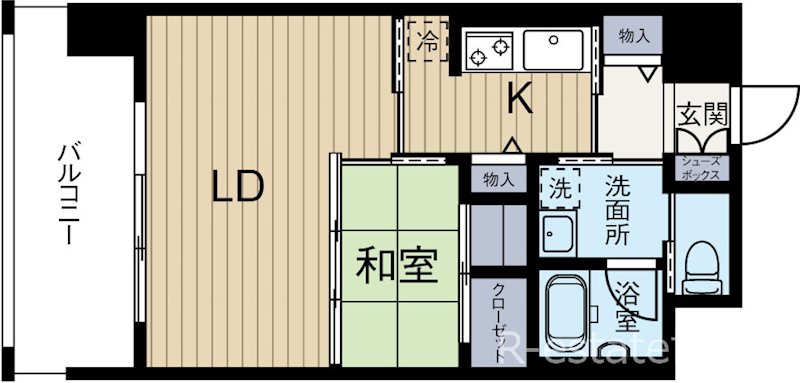 エンクレストベイ天神東 907号室 間取り