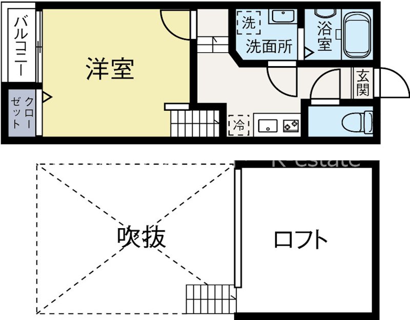 クレオ箱崎伍番館 201号室 間取り