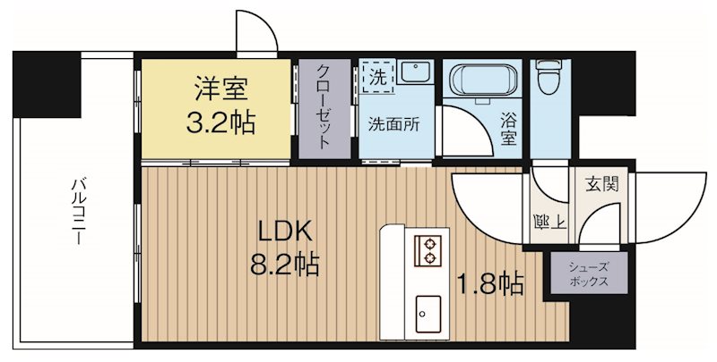 LANDICK104 805号室 間取り
