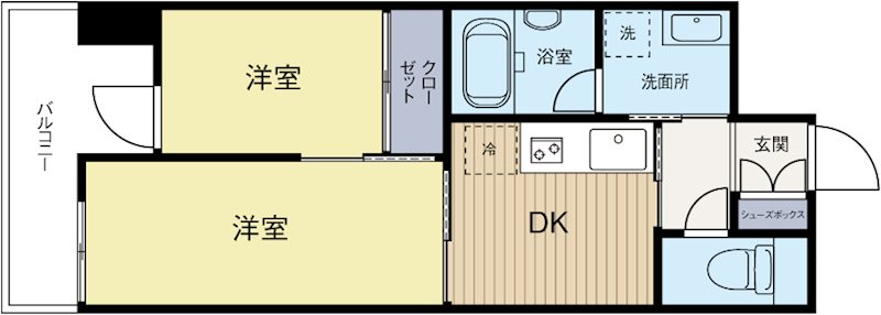 プライム香椎 803号室 間取り