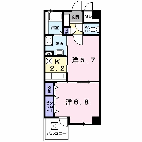 ソレアード・リブ 207号室 間取り