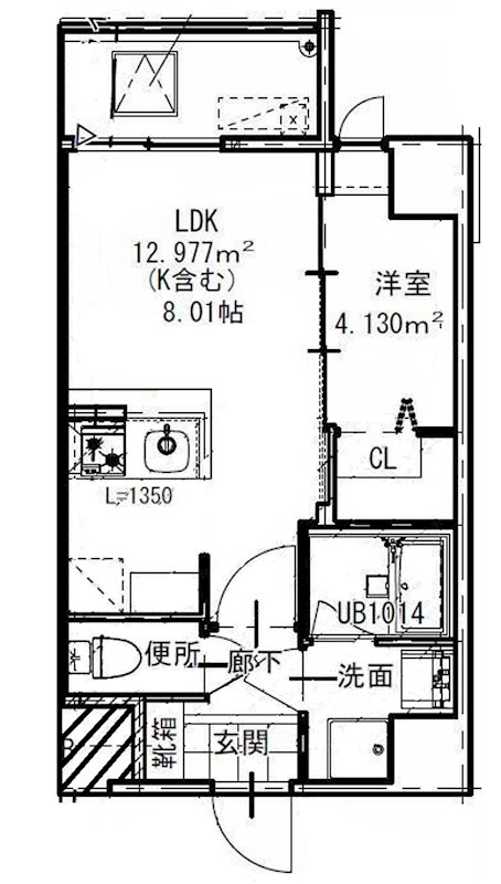 モダンパラッツォ博多PRECIOUS 703号室 間取り