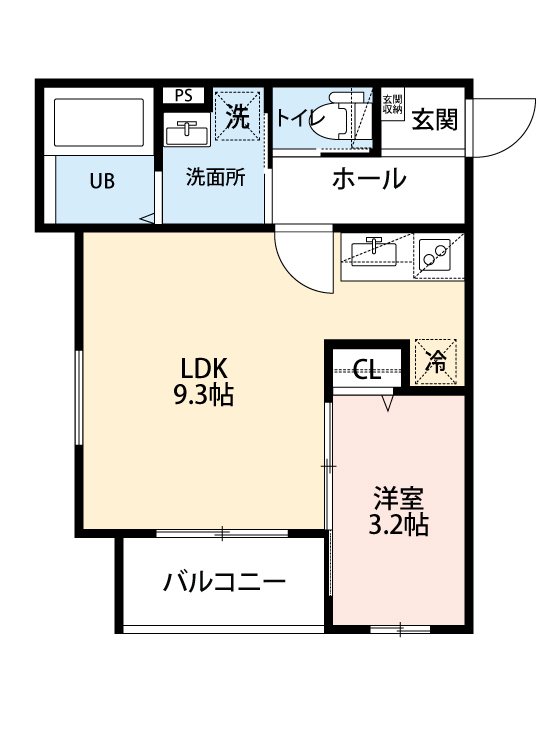 robot home 箱崎 103号室 間取り
