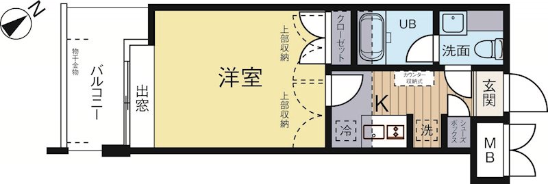 ダイナコートブロッサム天神南 804号室 間取り