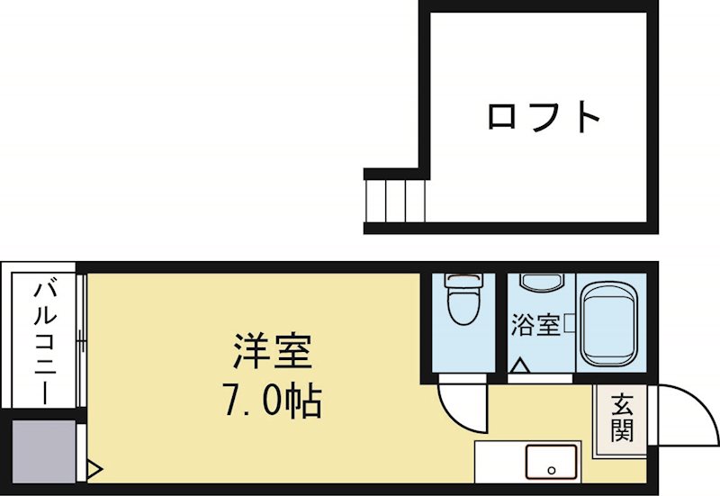 KINGS ROAD 202号室 間取り