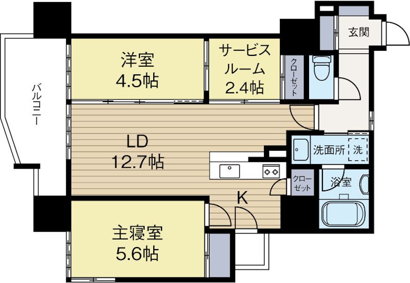 ワンパセオ 706号室 間取り