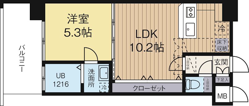 CLUBORIENTBLDNo.82EMPRESS 612号室 間取り