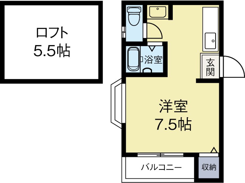 オーベクス博多駅前 202号室 間取り