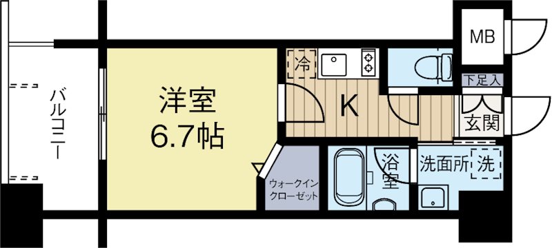 エンクレスト博多EASTPARK 212号室 間取り