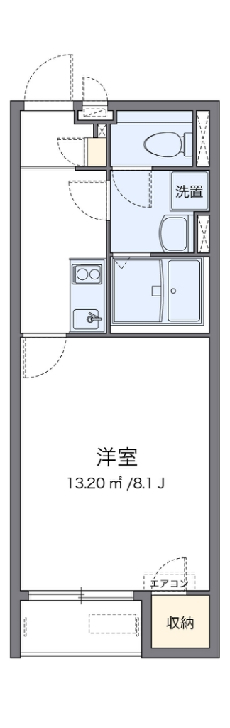クレイノオークタウンⅣ 102号室 間取り