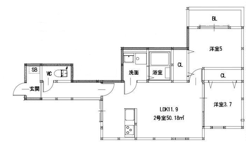 アビリタNOB博多駅東グランデ 202号室 間取り