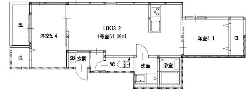 アビリタNOB博多駅東グランデ 201号室 間取り