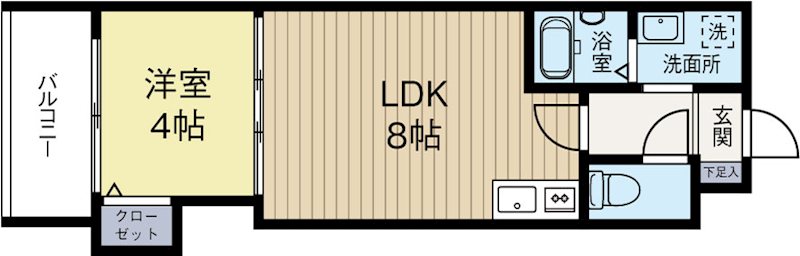 アミューゼ博多 903号室 間取り