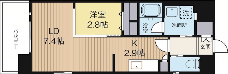 グランフォーレラグゼ箱崎 303号室 間取り