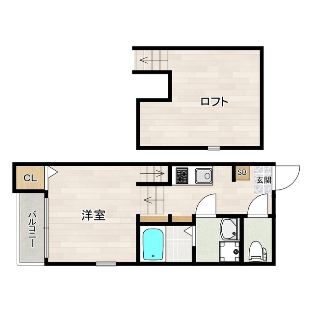 Stage東光 205号室 間取り