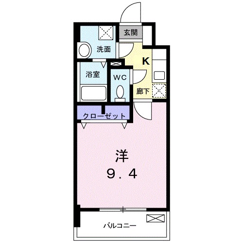 アムール　レヴール 204号室 間取り