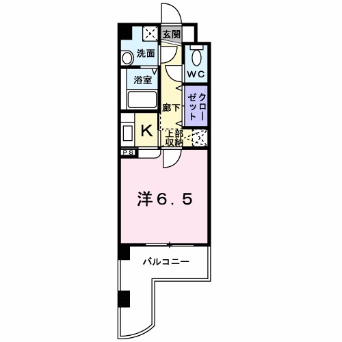 ホークシティ駅南 504号室 間取り
