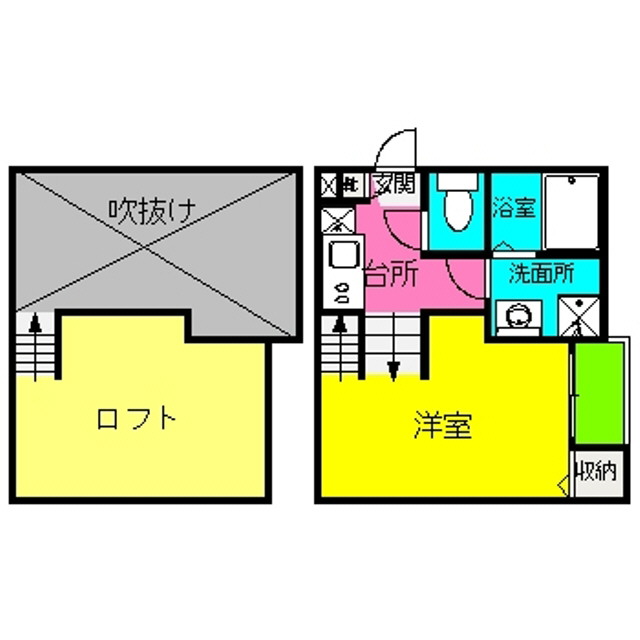 トレース箱崎 105号室 間取り