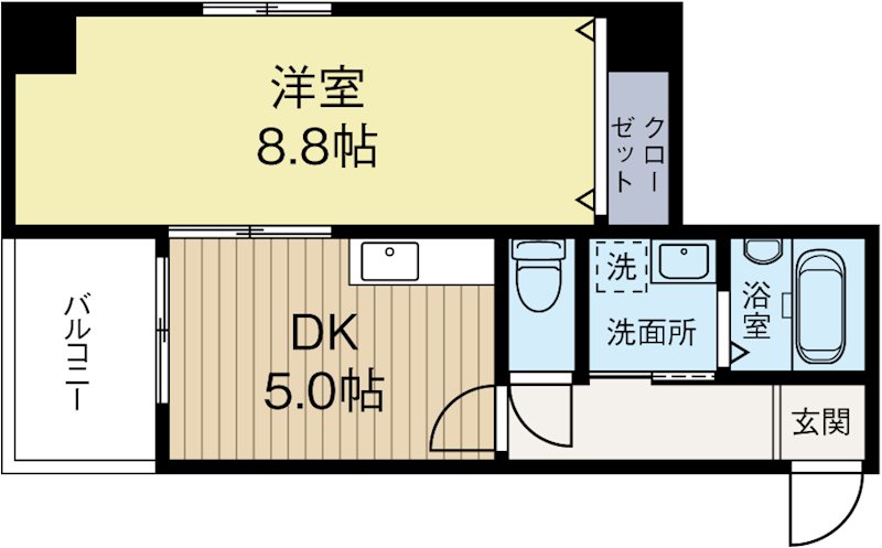 A-FIVE 208号室 間取り