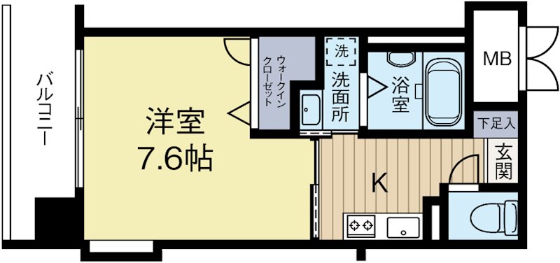 メゾンドラヴィス 601号室 間取り