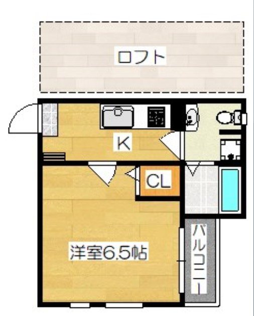コーポアンシャンテ 103号室 間取り