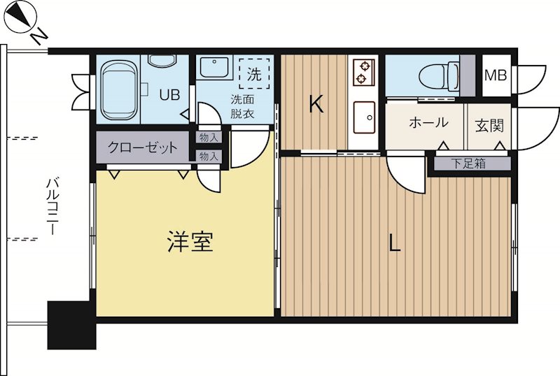 エンクレスト天神南3 1103号室 間取り