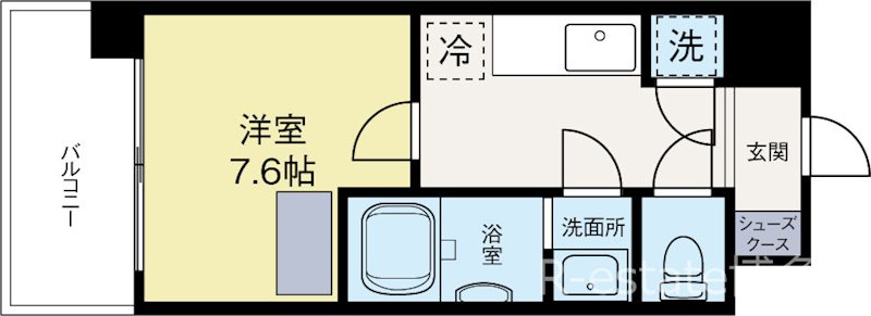 アルマティック薬院 402号室 間取り