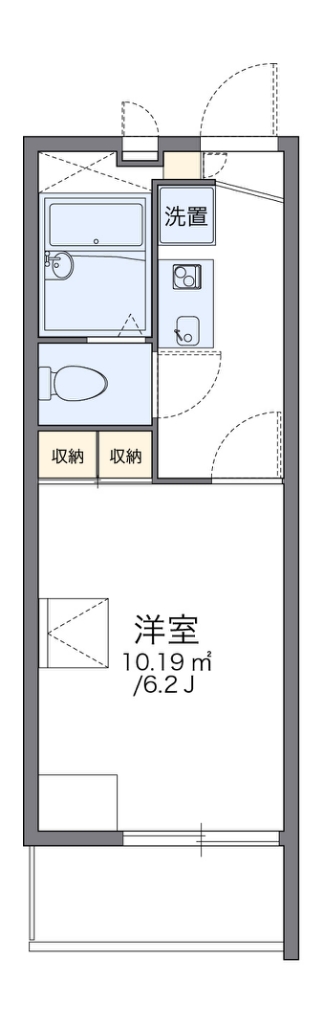 レオパレスサマーランド 213号室 間取り