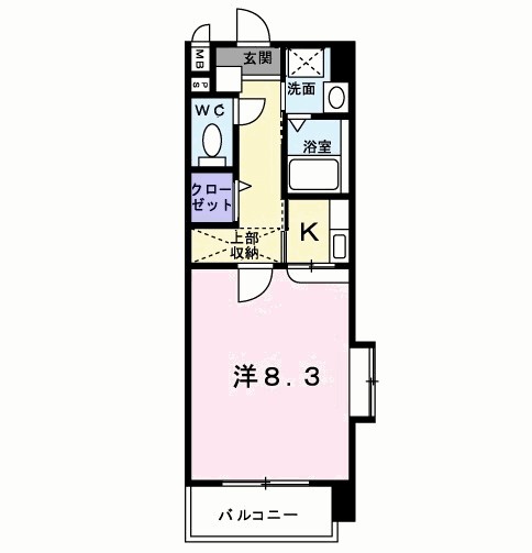 プラシード　カーサ 701号室 間取り