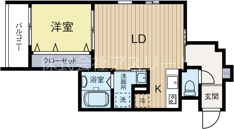 Cherim吉塚2 102号室 間取り