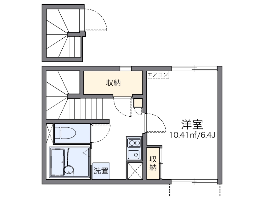 レオネクスト妙見南 202号室 間取り