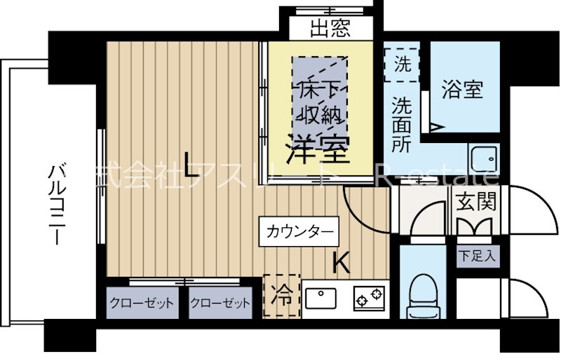 エステートモア平尾公園通り 1235号室 間取り