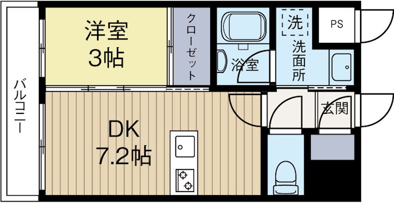 リアンシエルブルーJR香椎 505号室 間取り