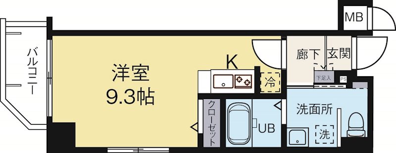 レジデンシャルヒルズ博多南 501号室 間取り