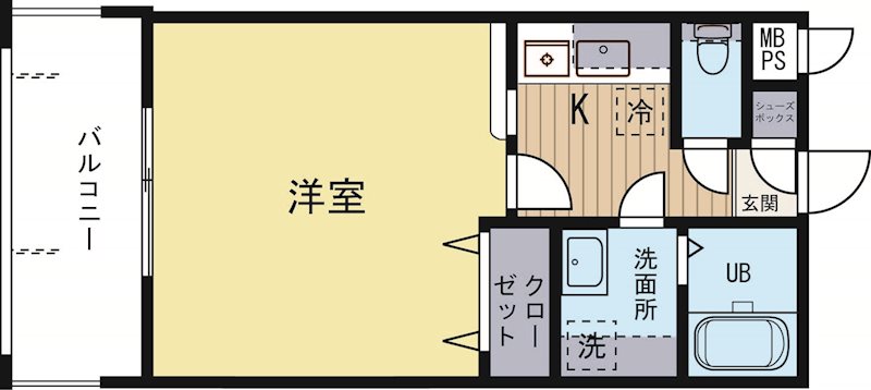 エンクレスト博多 408号室 間取り