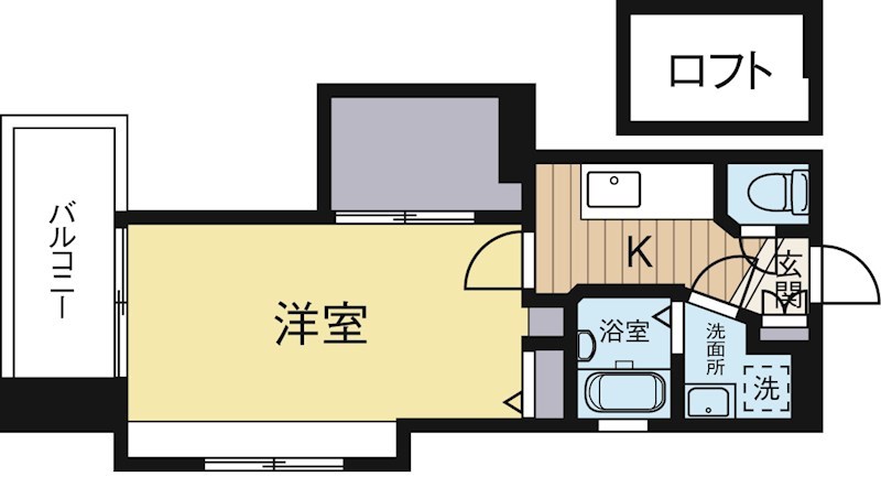 アクタス薬院大通り 704号室 間取り