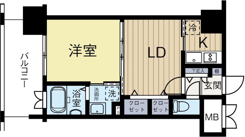 エンクレスト薬院LUCE 206号室 間取り