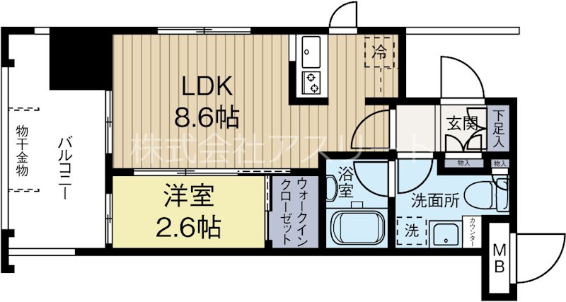 グランフォーレプライム大濠南 303号室 間取り