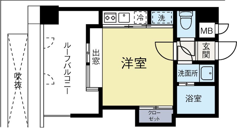 エステートモア博多2 702号室 間取り