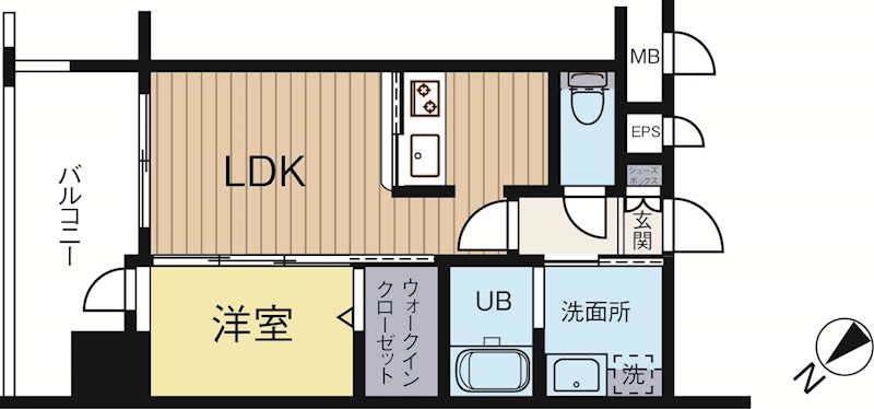 エンクレストベイ天神東2 407号室 間取り