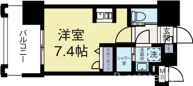 エンクレストALIVE白金 903号室 間取り