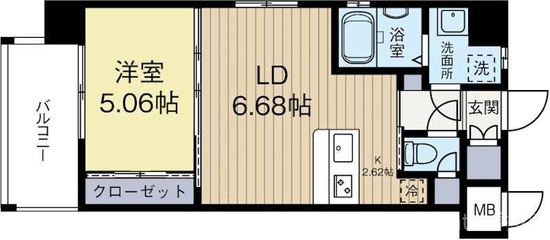 ラファセエクセレンシア呉服町 210号室 間取り