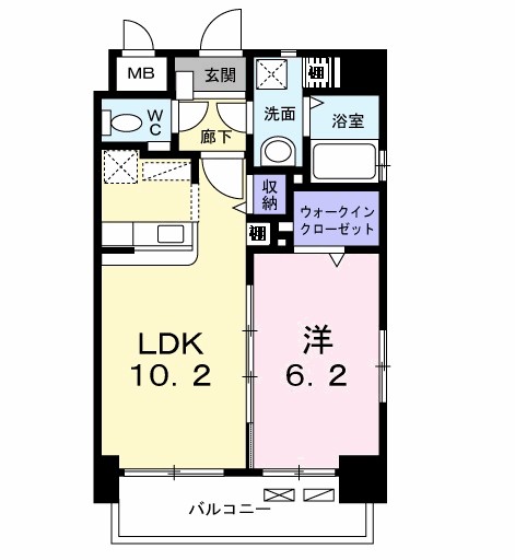 カーサ　ビアンカ 301号室 間取り